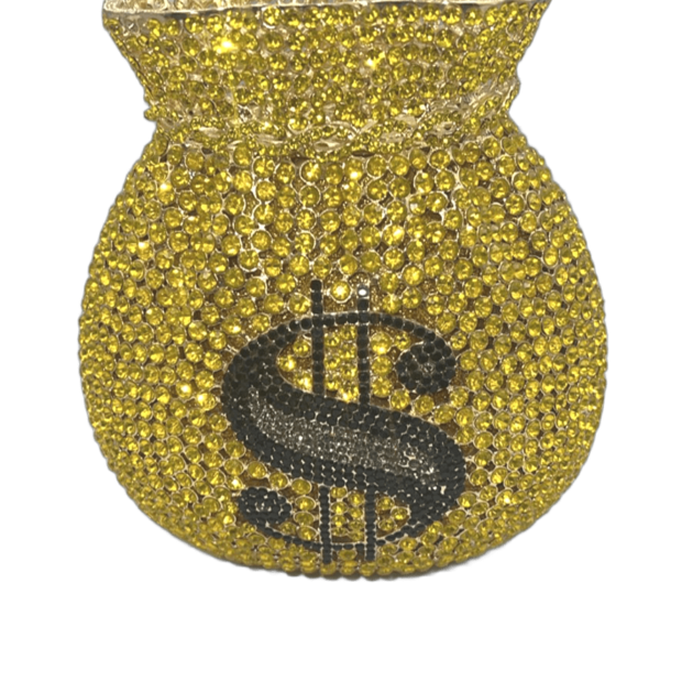 Crystal Bag Money Design - Gold