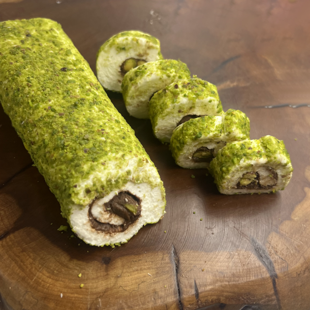 Marshmallow Pistachio with Nutella